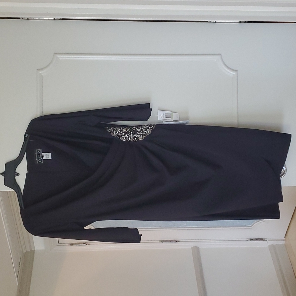 Black dress NWT formal 3/4 sleeve